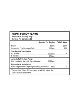 Jurassic Pump Stim Free Pump Powder