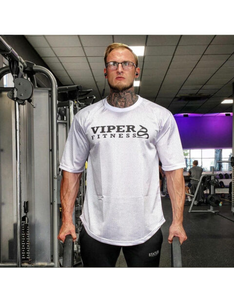Viper Fitness (Talking To Me) Oversized Top White