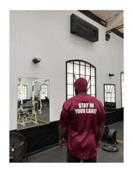 Viper Fitness Burgundy (Stay In Your Lane!) Oversized Tops