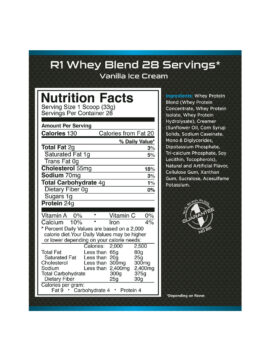 Rule 1 R1 Whey Blend – 28 Servings