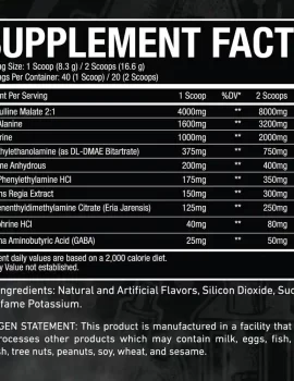 Mr. White Extreme Pre-Workout